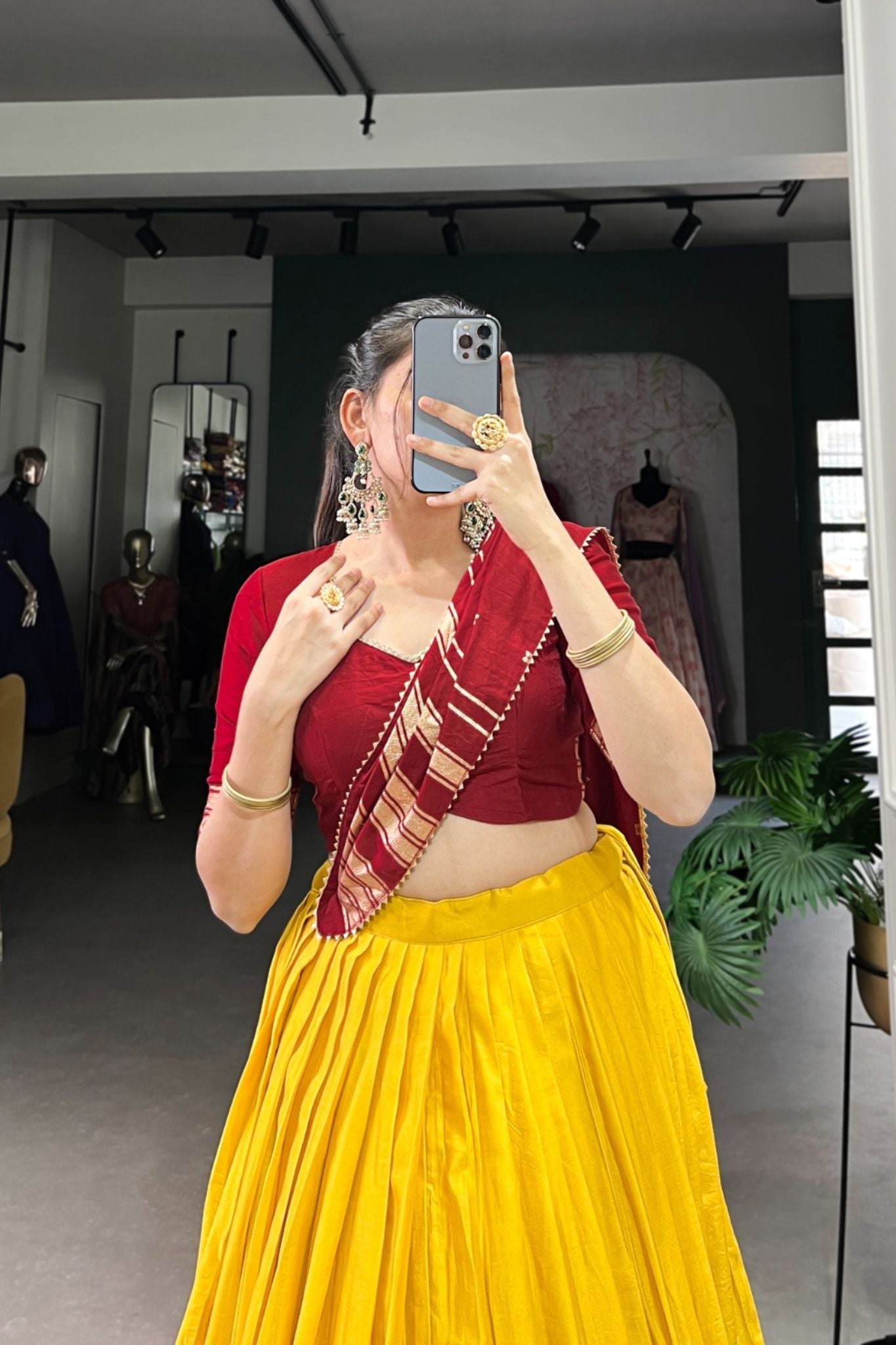 Beautiful Pure Chanderi Stunning Lehenga Choli