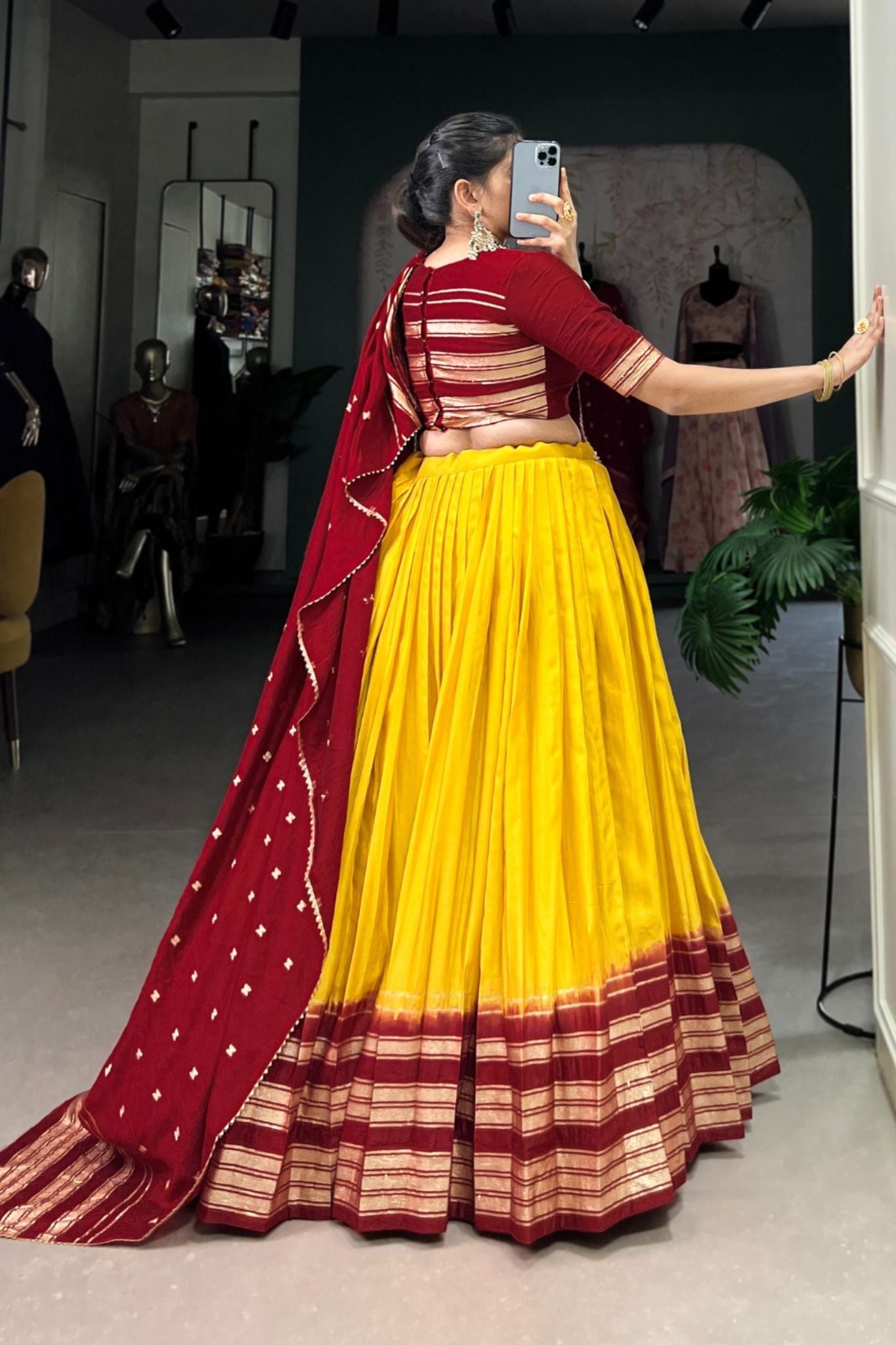Beautiful Pure Chanderi Stunning Lehenga Choli