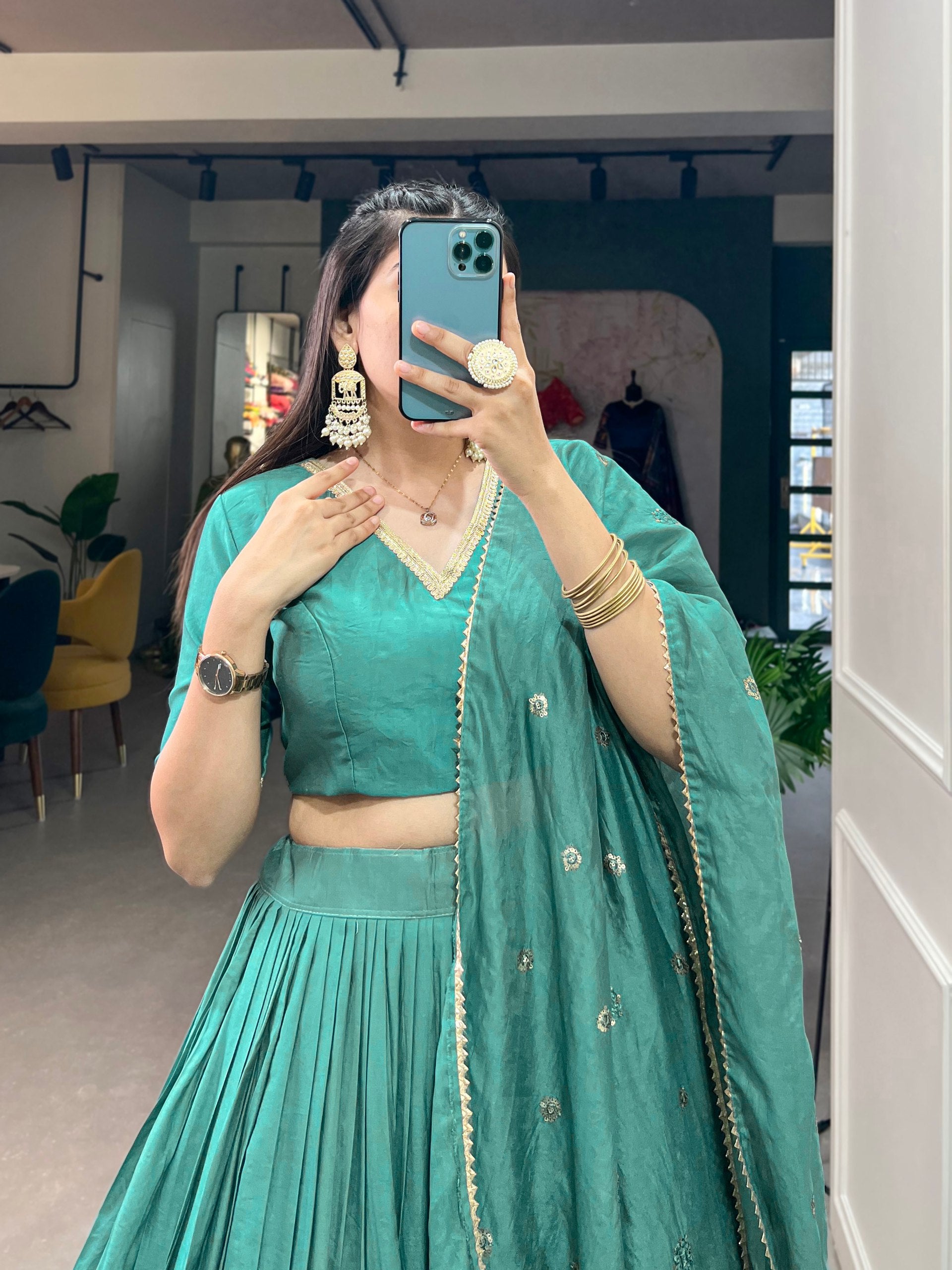 Twirl in Tradition Modern Lavender Lehenga Look with Zari Weaving work