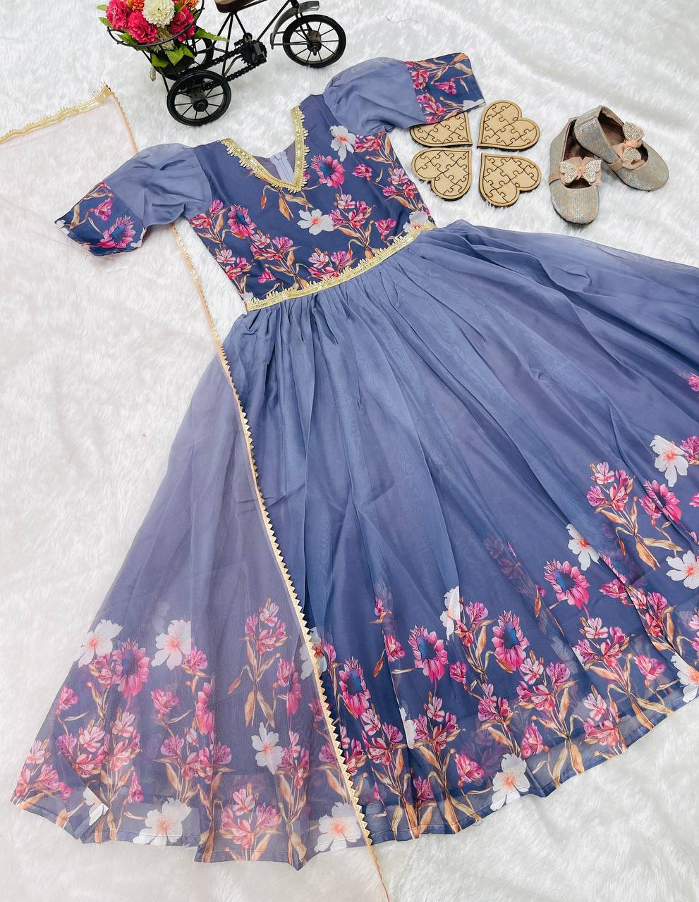 Lavender Bloom Princess Gown