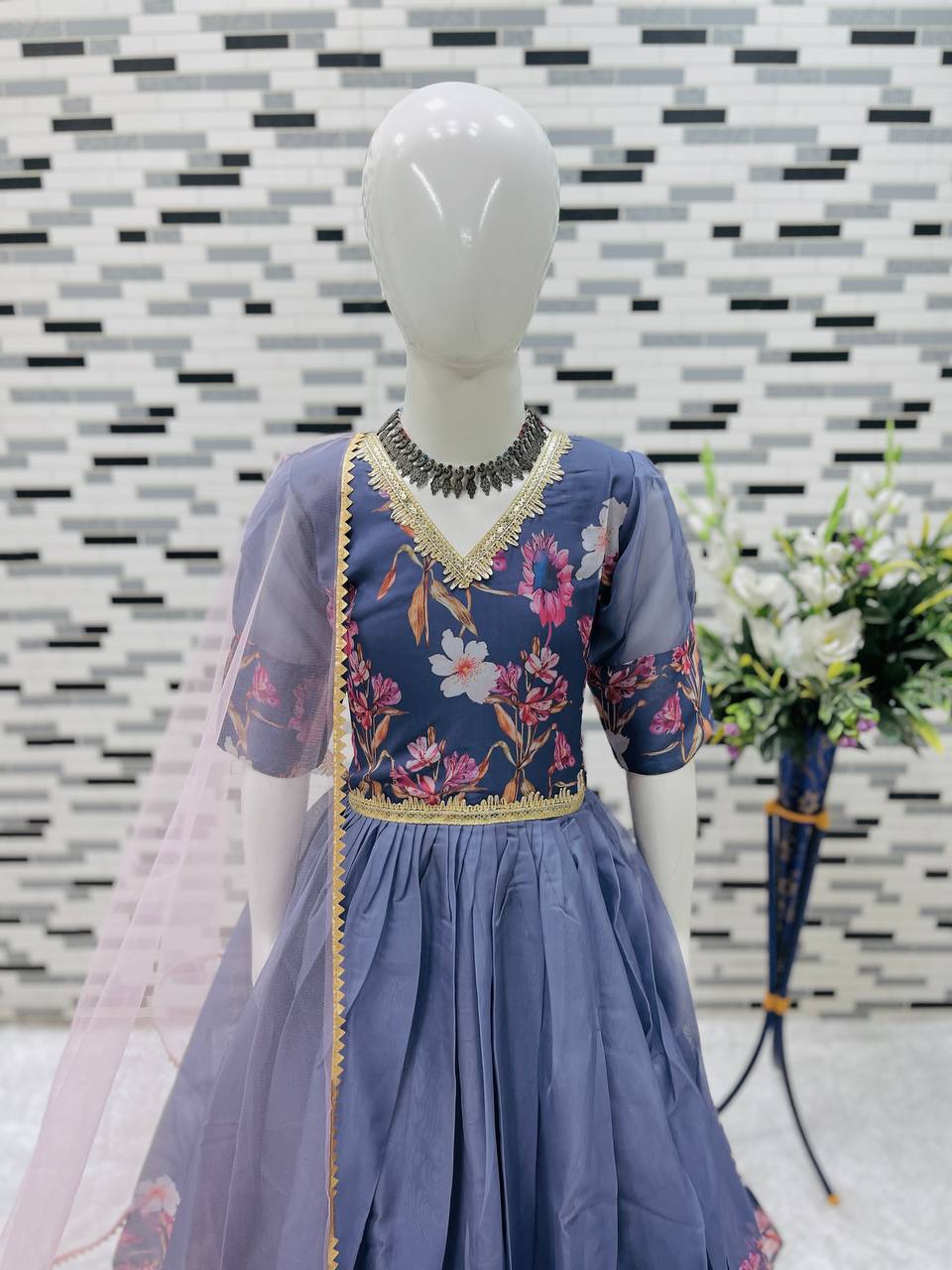 Lavender Bloom Princess Gown