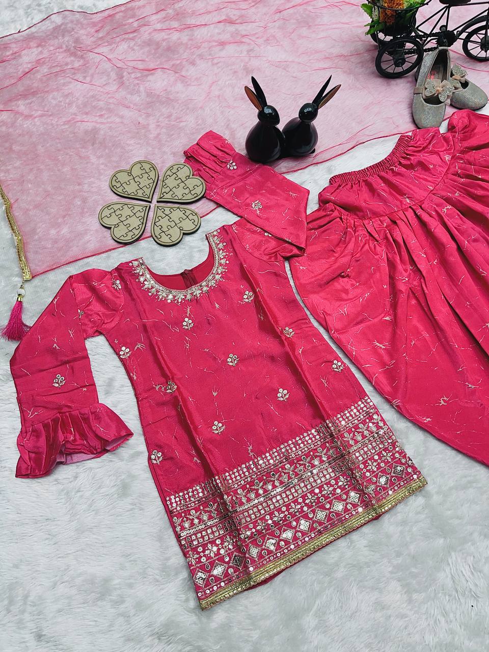 Elegance Blue Digital Print Patiala Suit