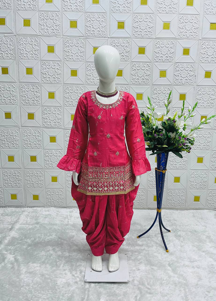 Elegance Blue Digital Print Patiala Suit