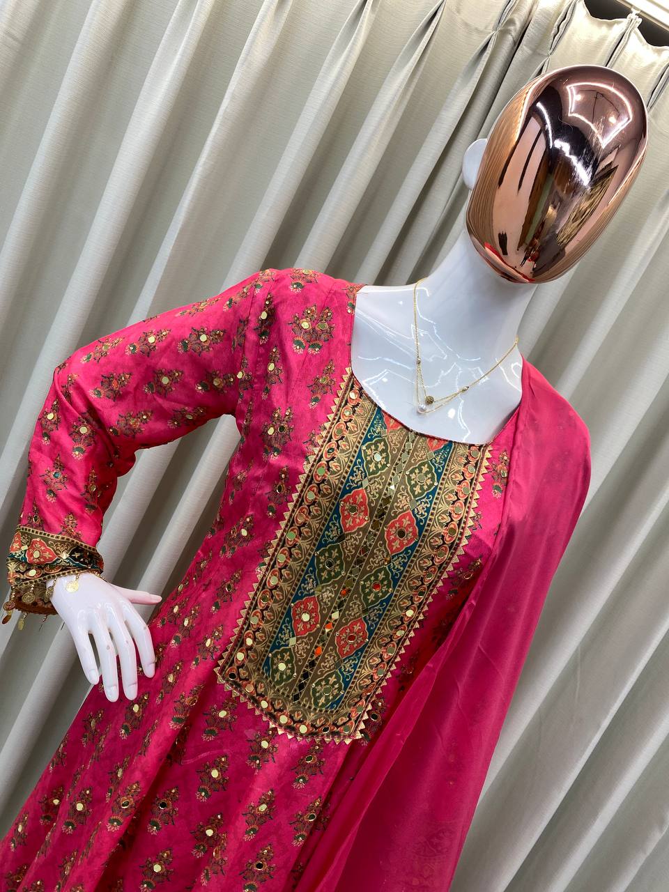 Premium Pink Festive Wear Suit with Rich Detailing