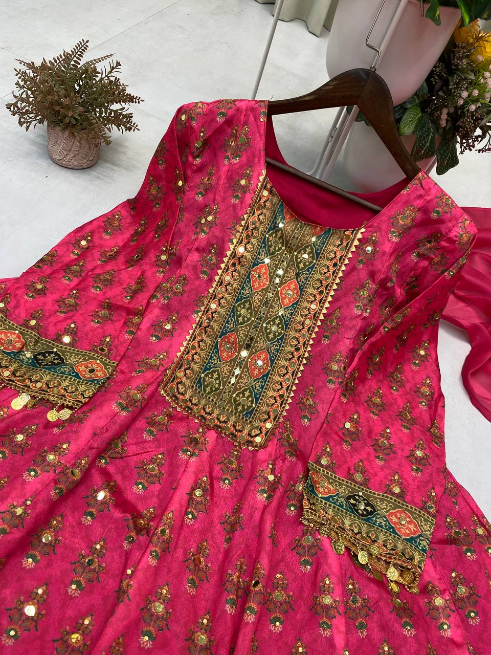 Premium Pink Festive Wear Suit with Rich Detailing