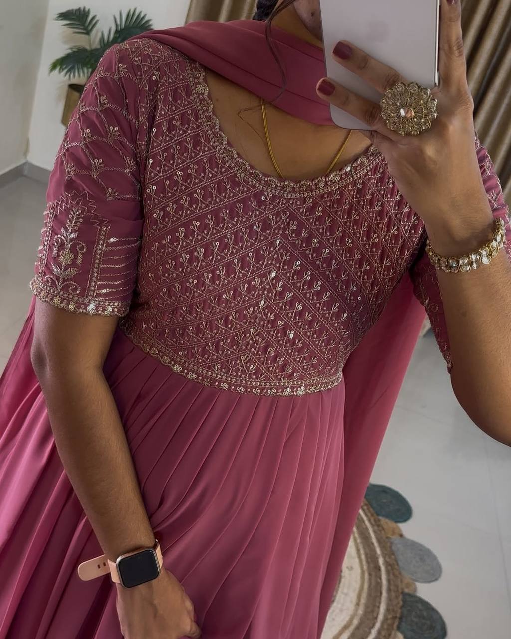 Designer Embroidered Anarkali Gown for Wedding & Festive Look