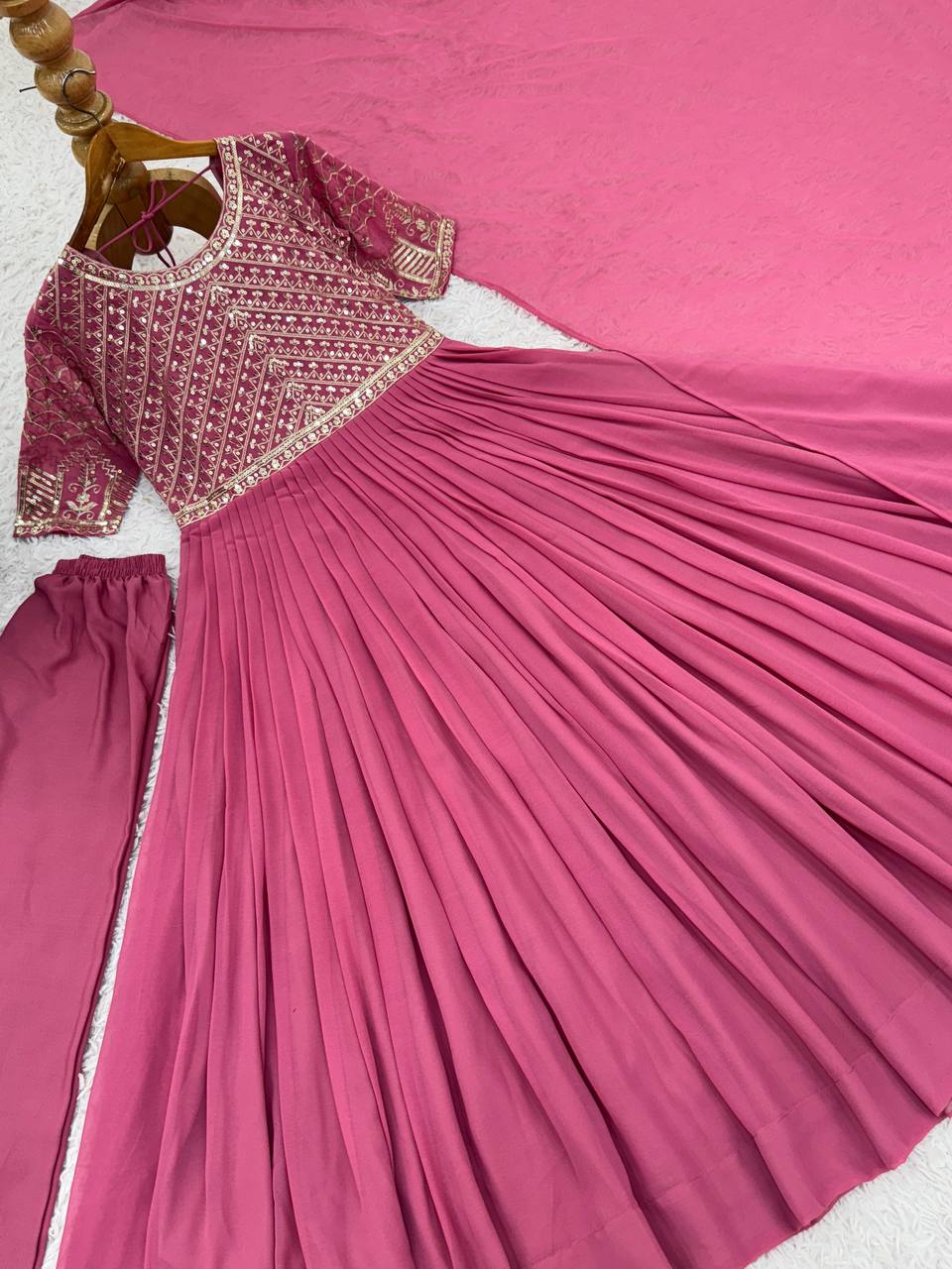 Designer Embroidered Anarkali Gown for Wedding & Festive Look