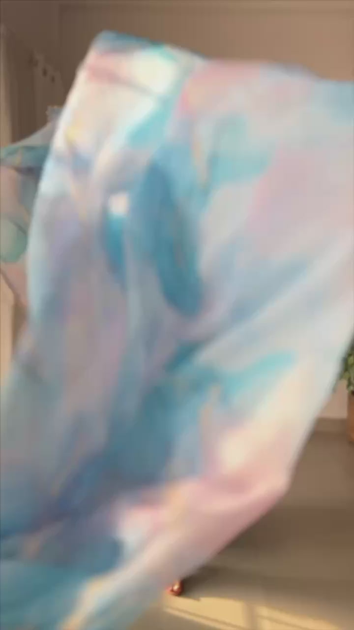 Beautiful Navy Blue Digital Printed Organza Anarkali Suit