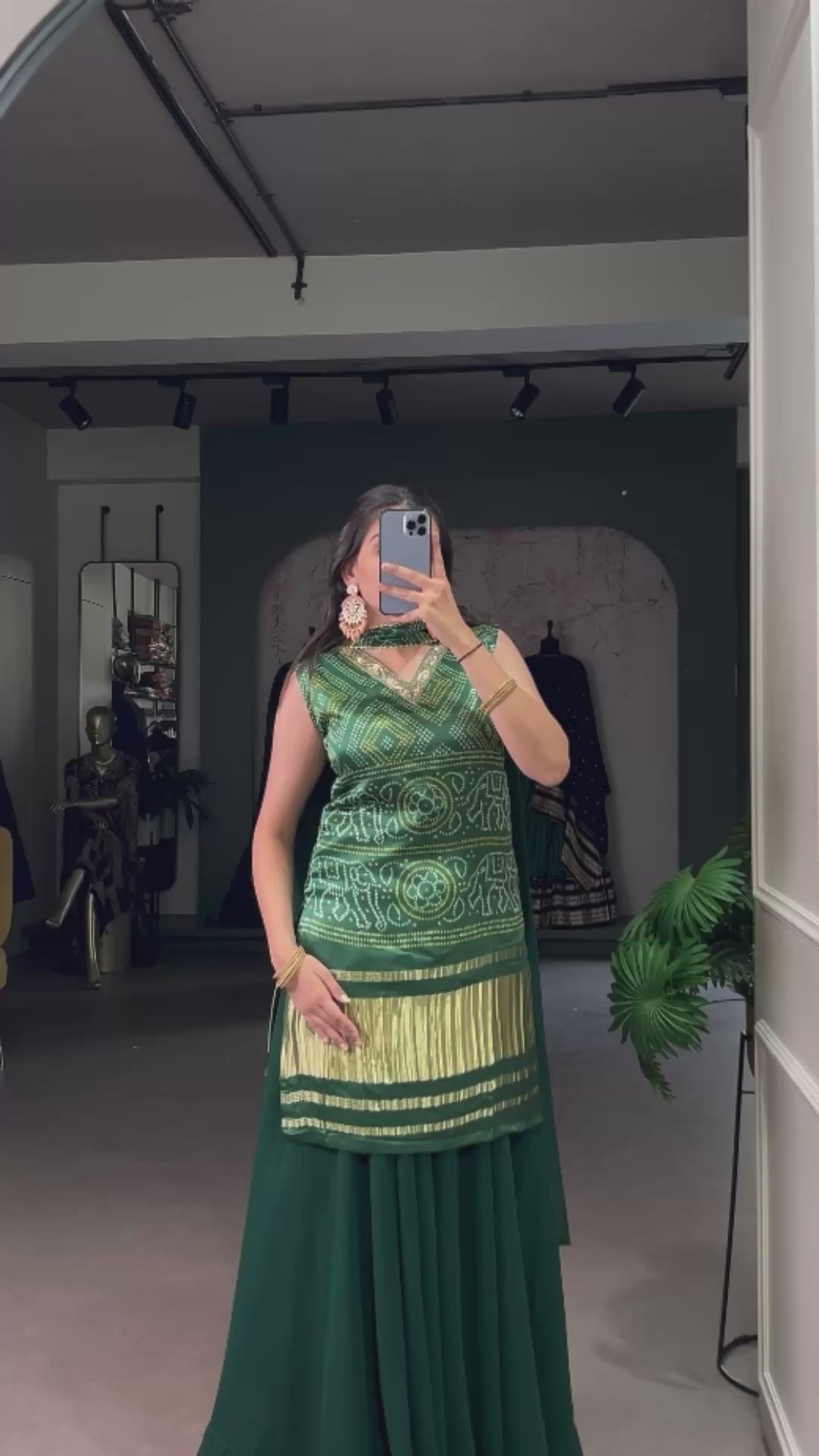 Vibrant Magenta Heavy Sharara Set For Women