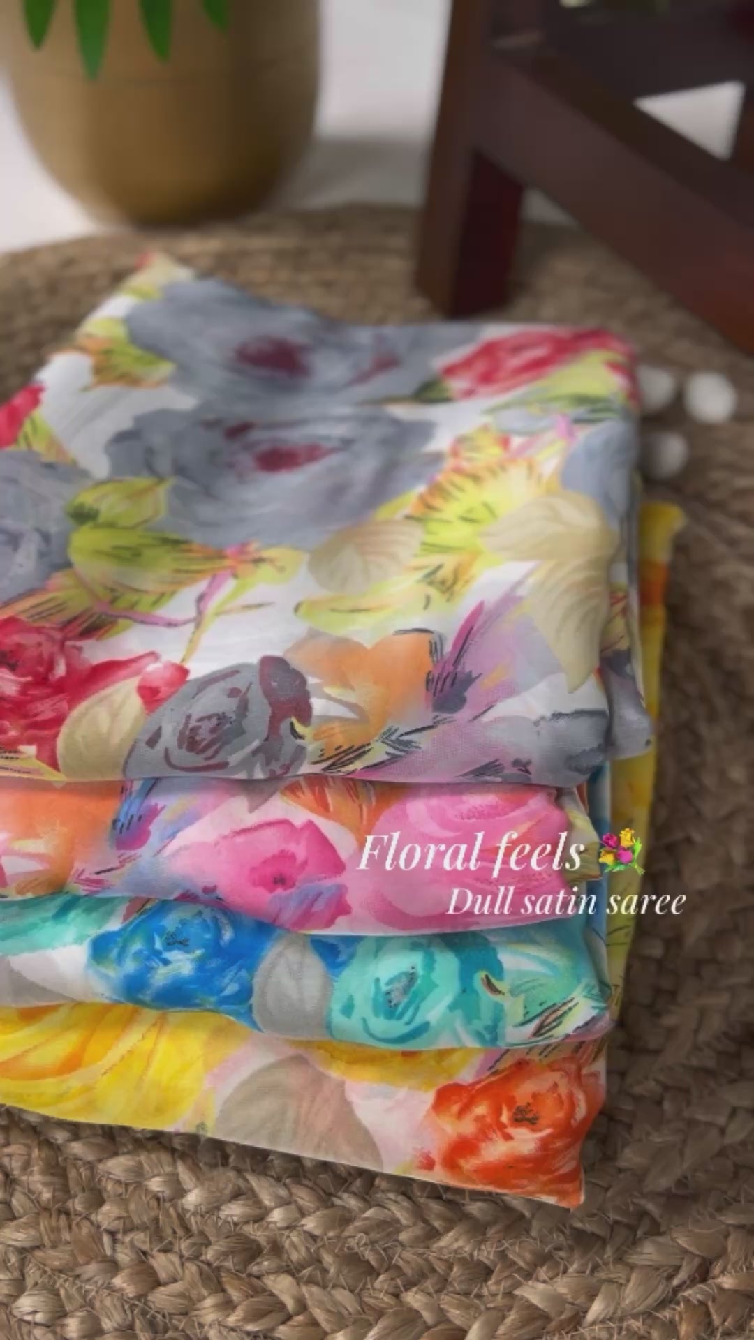 Aqua Blue Floral Printed Georgette Saree – Lightweight & Breezy