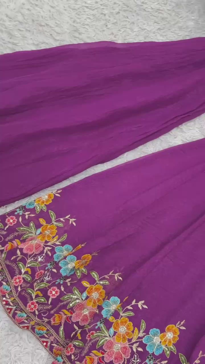 Teal Green Embroidered Anarkali Suit Set with Dupatta For Festive Wear